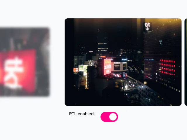 Ticker: RTL animation example