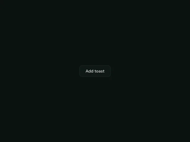 Toast: Stacked notifications animation example
