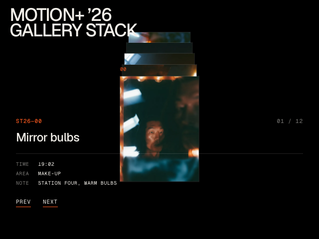 Gallery: Cards animation example