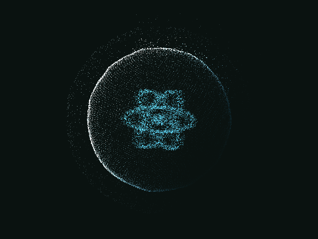 Particle orb animation example