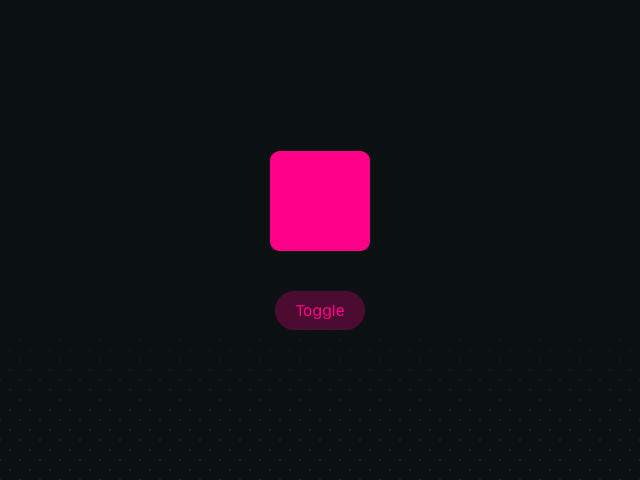 Animate on state change animation example