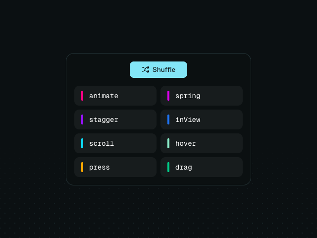 AnimateView: Reorder animation example