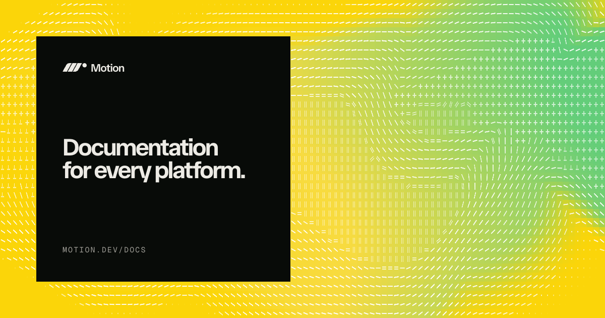 Framer Motion Docs