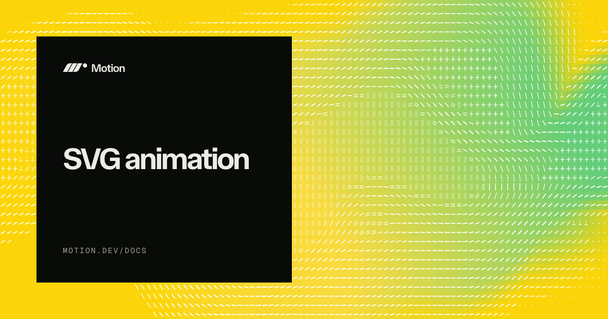 SVG Animation in React | Paths, Morph & Line Drawing | Motion for React