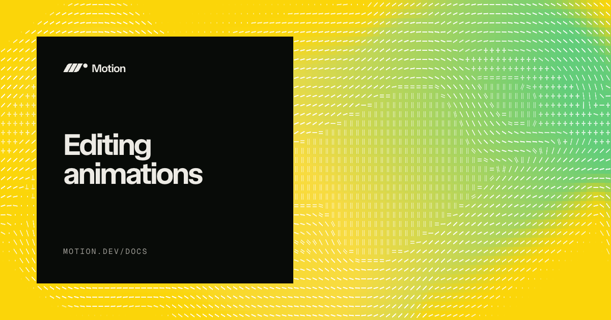 Motion Studio: edit animations on the timeline | Motion for AI