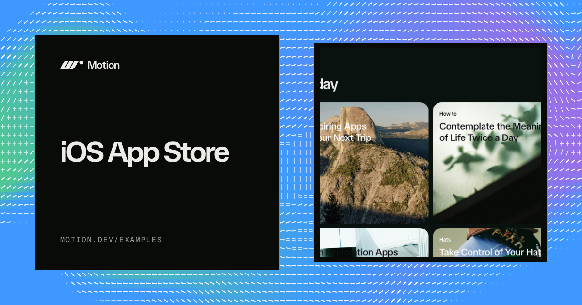 iOS App Store example & tutorial for JavaScript | Motion
