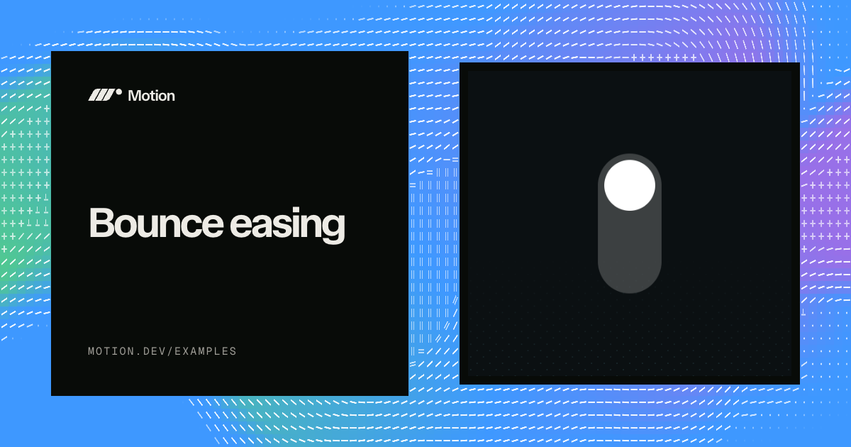 Bounce easing example & tutorial for JavaScript | Motion
