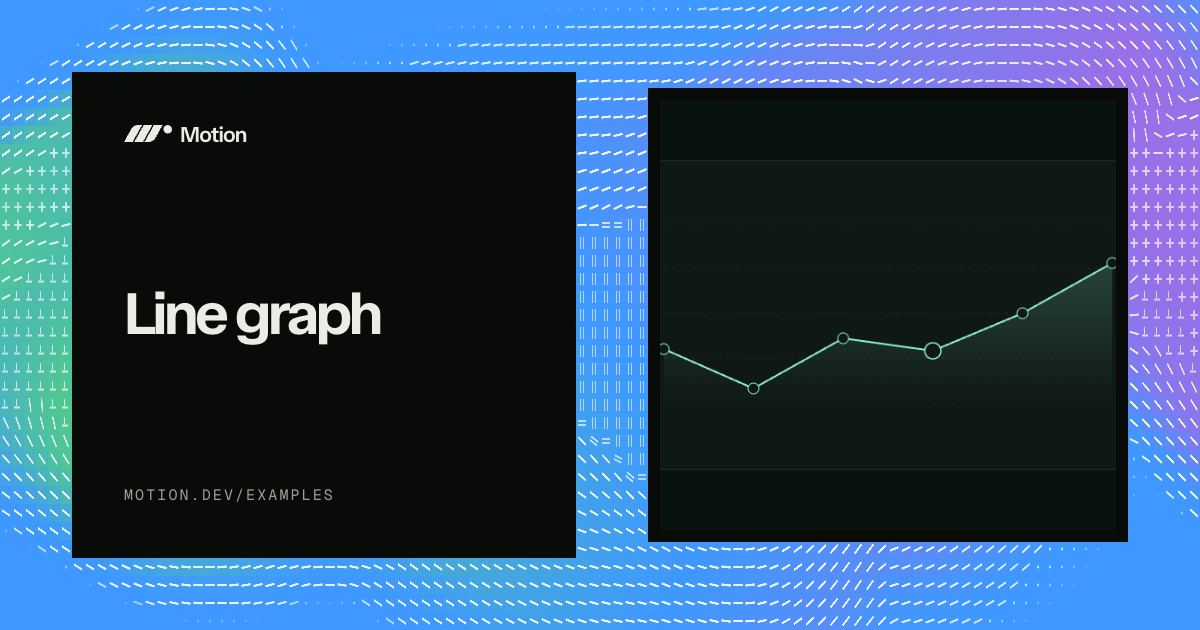 Line graph example for React | Motion