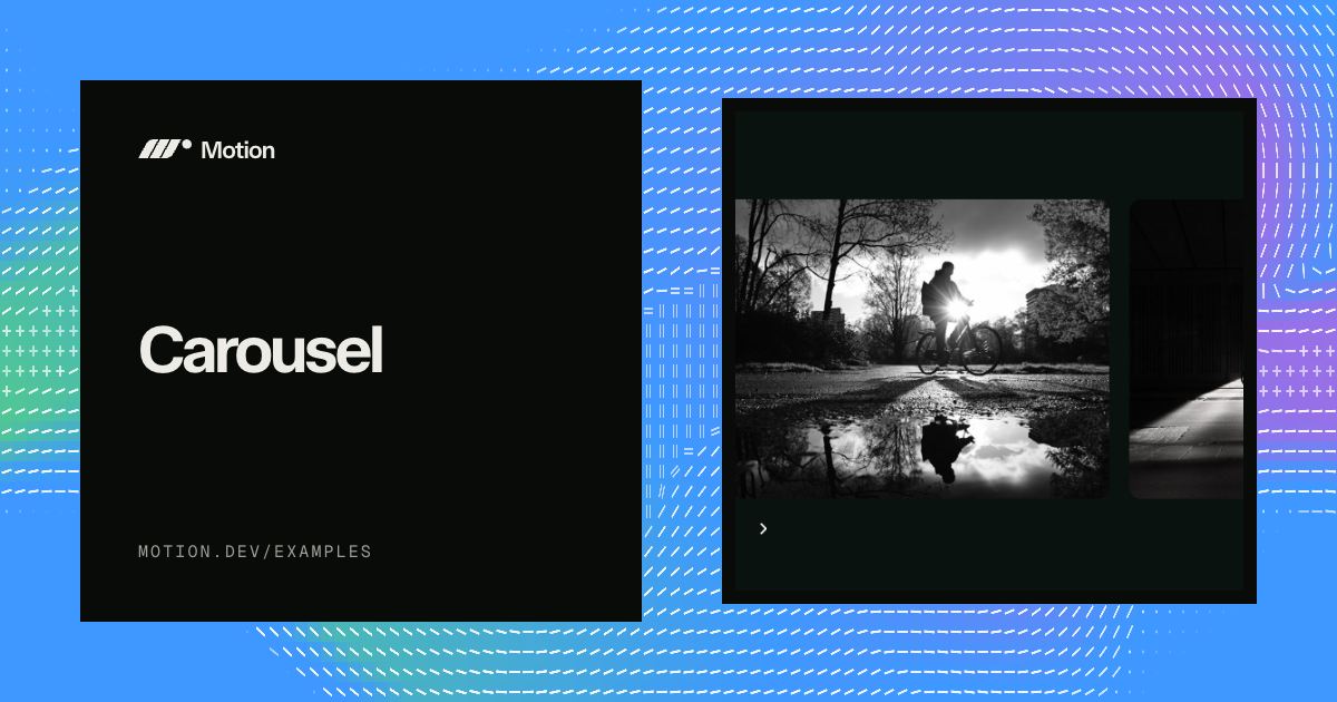 Carousel example for Vue | Motion