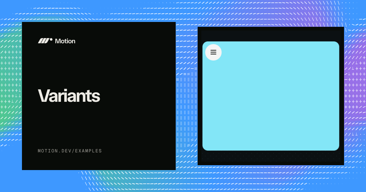 Variants example for Vue | Motion