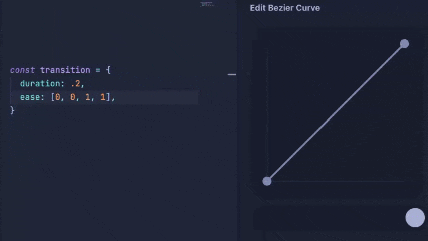 Bezier curve editing
