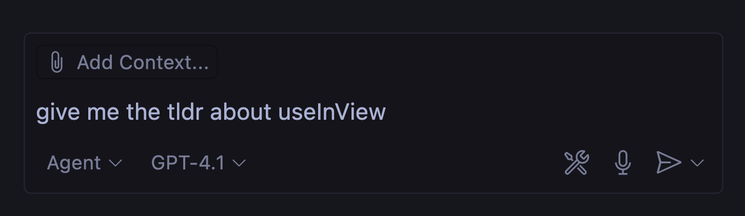 Screenshot of the Copilot chat window