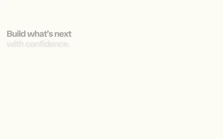 Motion UI editorial hero section preview