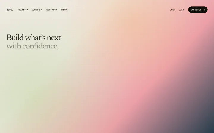 Motion UI editorial hero section preview